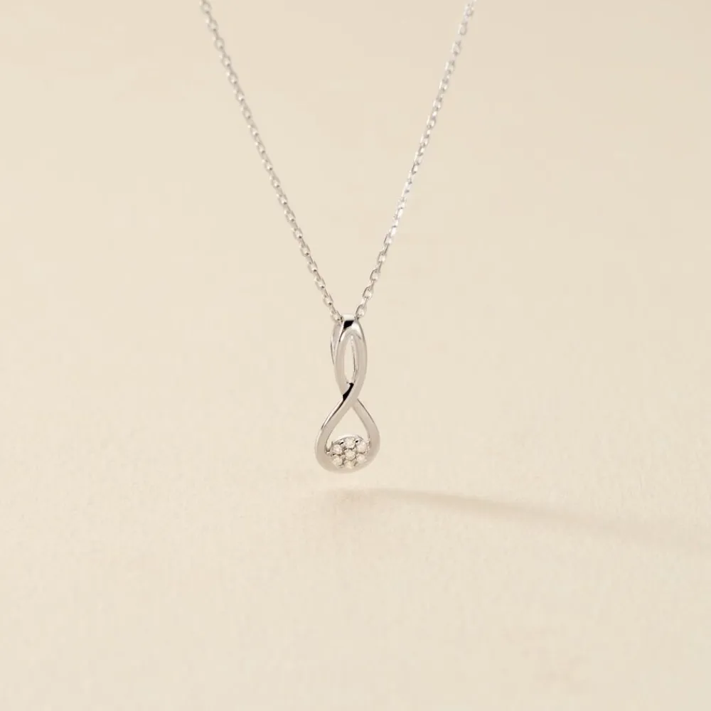 Collier Shaeen Or Blanc Diamant|Marc Orian Clearance
