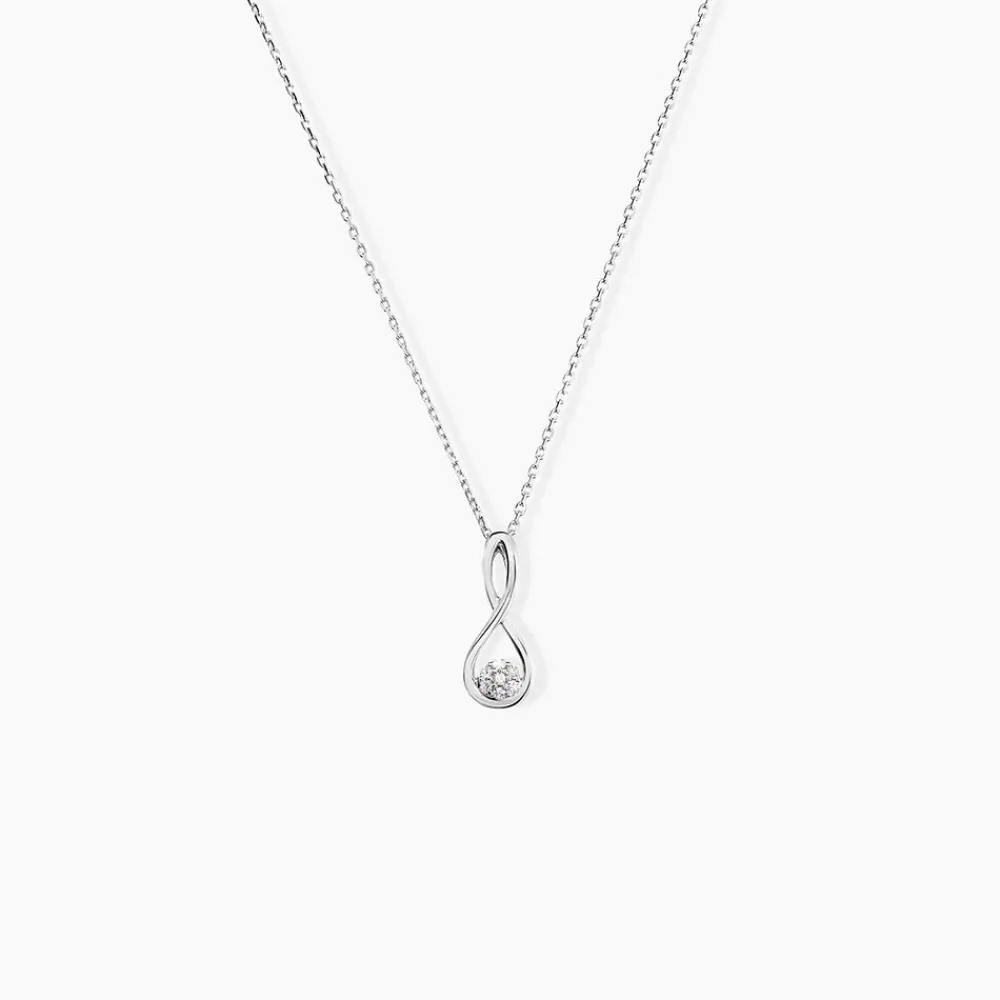 Collier Shaeen Or Blanc Diamant|Marc Orian Clearance