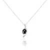 Collier Sharon Argent Blanc Céramique Et Oxyde De Zirconium