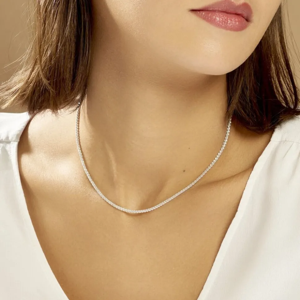 Collier Shaynisae Argent Blanc