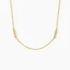 Collier Sheima Acier Jaune Oxyde De Zirconium