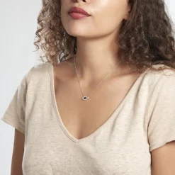 Collier Shemsi Argent Blanc Oxyde De Zirconium|Marc Orian Best