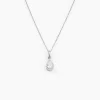 Collier Silvette Argent Blanc Oxyde De Zirconium