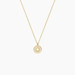 Collier Soleil Eternel Or Jaune