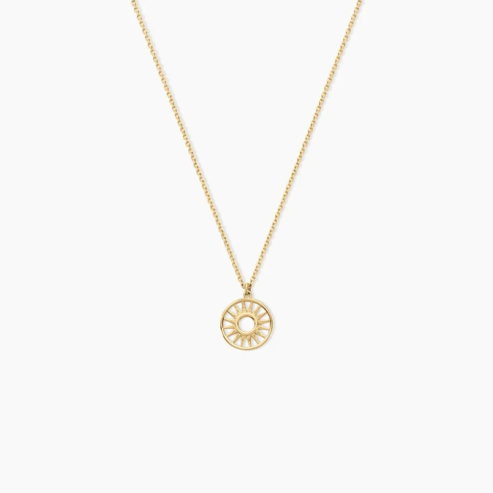 Collier Soleil Eternel Or Jaune
