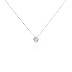 Collier Solitaire Argent Blanc Rio Santa Teresa Oxyde De Zirconium|Marc Orian Sale
