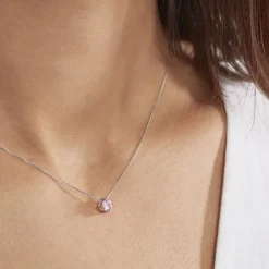 Collier Solitaire Argent Blanc Rio Santa Teresa Oxyde De Zirconium|Marc Orian Sale
