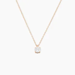 Collier Solitaire Argent Rose Lylwenn Oxyde De Zirconium|Marc Orian Outlet