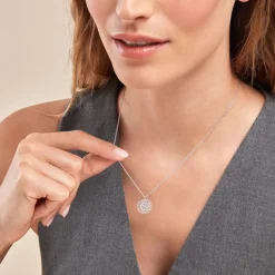 Collier Sophina Argent Blanc