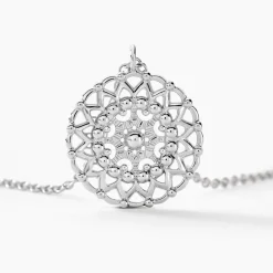 Collier Sophina Argent Blanc