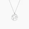 Collier Soukaina Argent Blanc