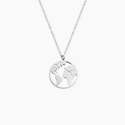Collier Soukaina Argent Blanc