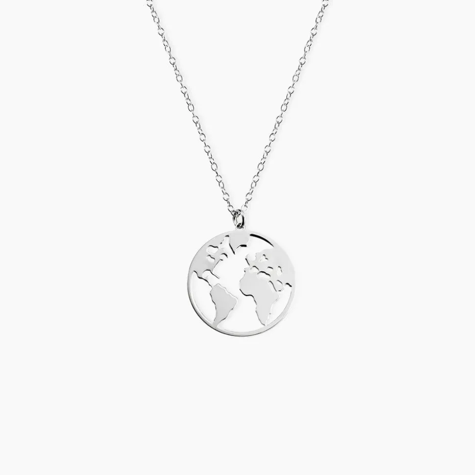 Collier Soukaina Argent Blanc