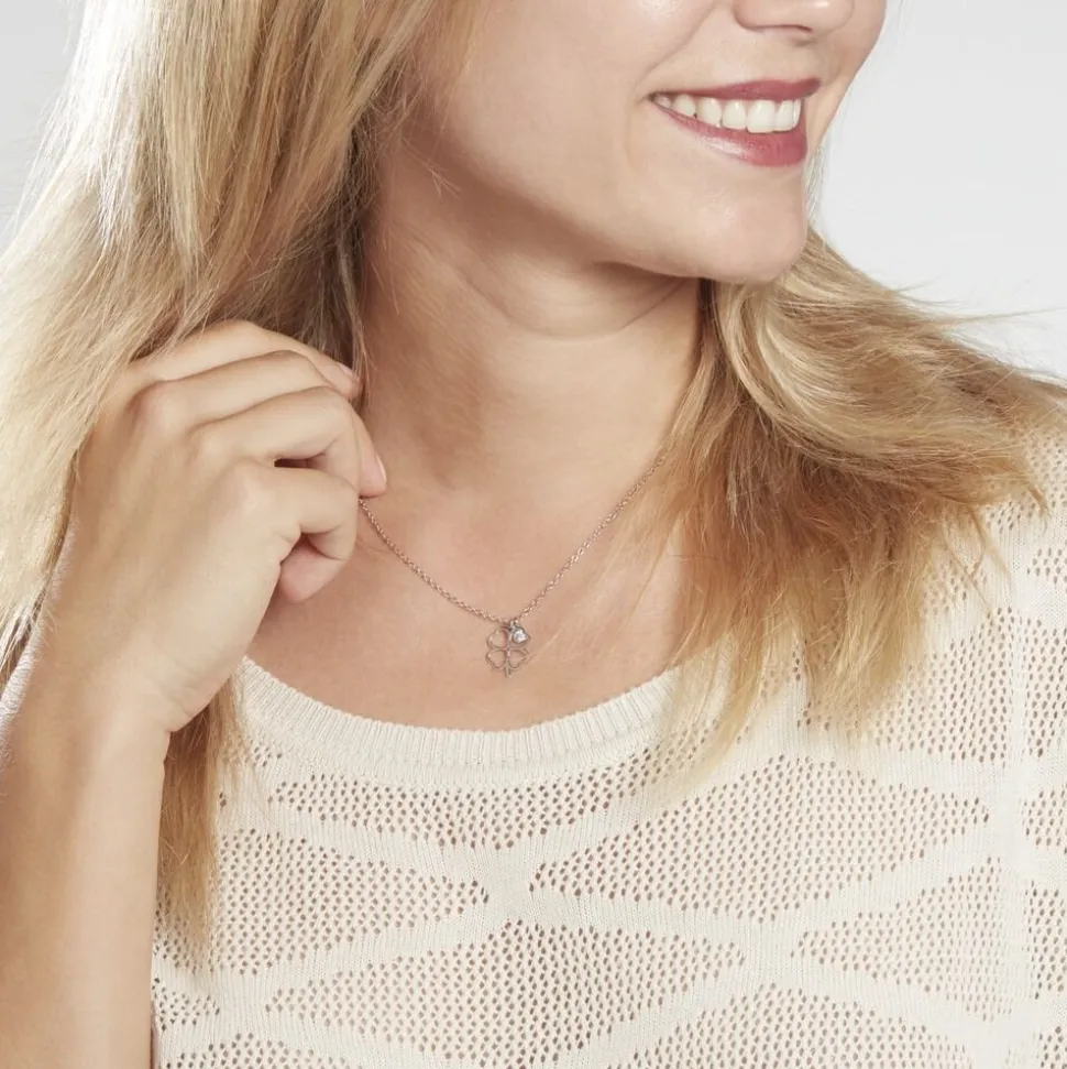 Collier Spirit Argent Blanc Oxyde De Zirconium