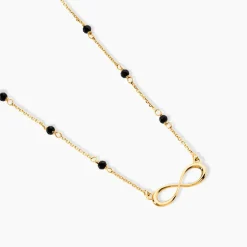 Collier Spya Infini Or Jaune Spinelle