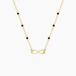 Collier Spya Infini Or Jaune Spinelle