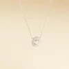 Collier Star Or Blanc Oxyde De Zirconium