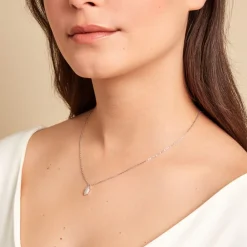 Collier Stellie Argent Blanc Oxyde De Zirconium|Marc Orian Online