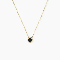 Collier Stellya Or Jaune Onyx