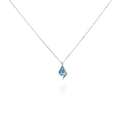 Collier Sunset Or Blanc Topaze Oxyde