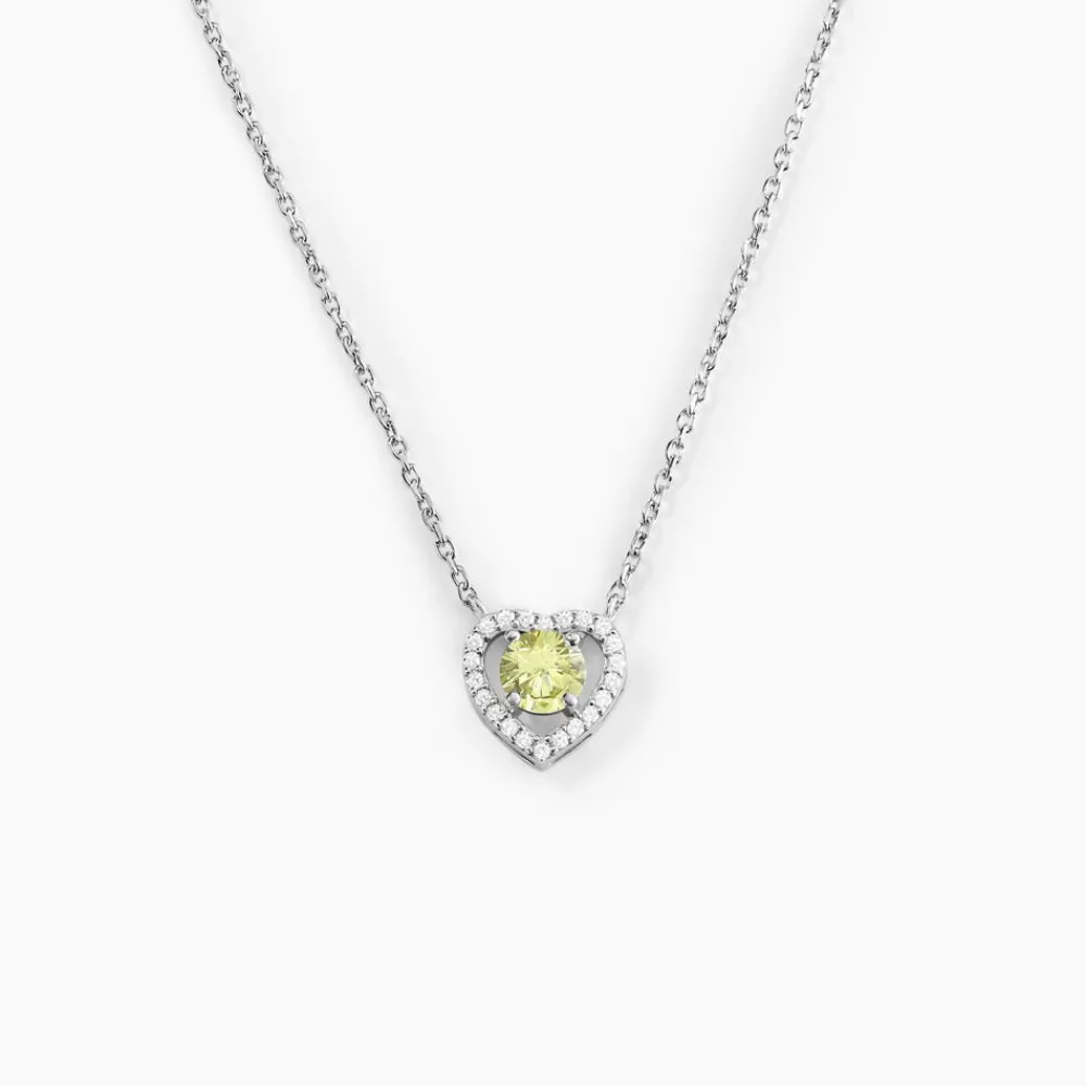 Collier Suzon Argent Blanc Oxyde De Zirconium|Marc Orian New