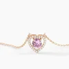 Collier Suzon Argent Rose Oxyde De Zirconium