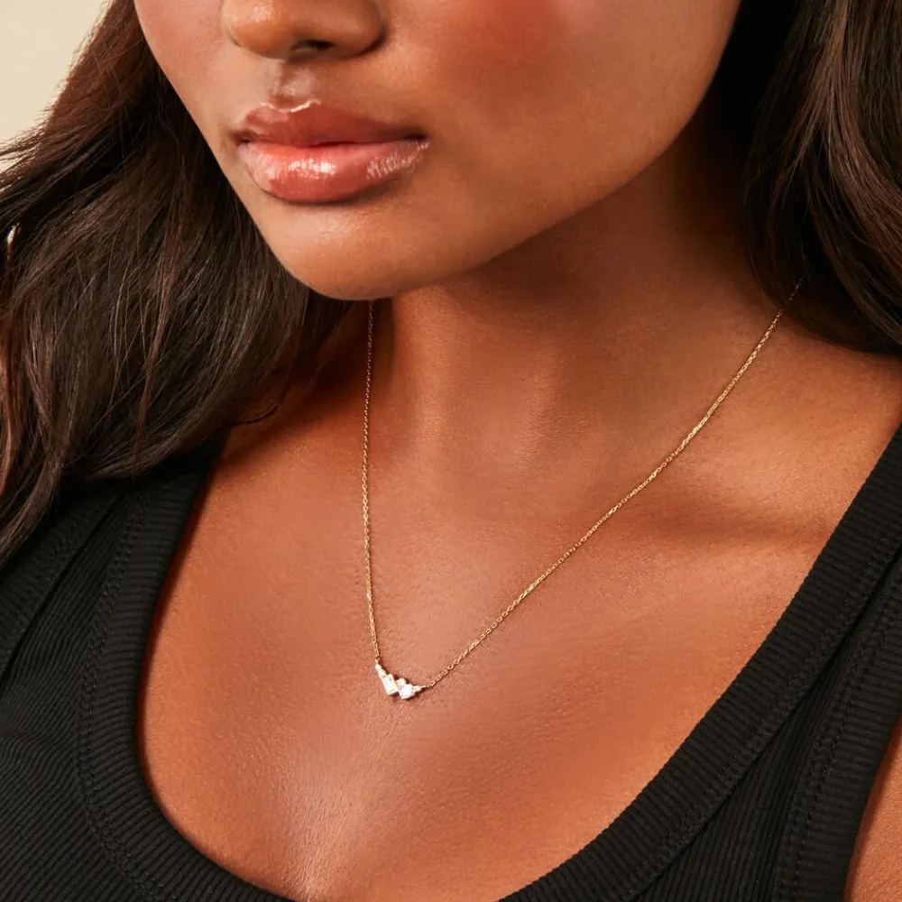 Collier Sya Plaqué Or Jaune Oxyde De Zirconium|Marc Orian New