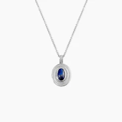 Collier Takara Argent Blanc Lapis Lazuli|Marc Orian Sale