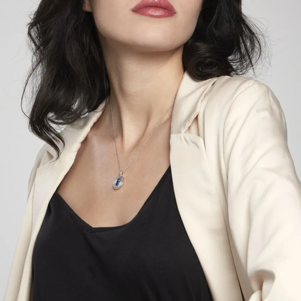 Collier Takara Argent Blanc Lapis Lazuli|Marc Orian Sale