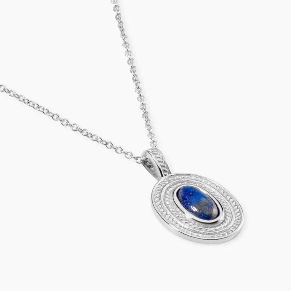 Collier Takara Argent Blanc Lapis Lazuli|Marc Orian Sale