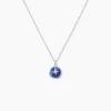 Collier Talismania Argent Blanc Lapis Lazuli