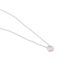 Collier Tao Argent Blanc Quartz