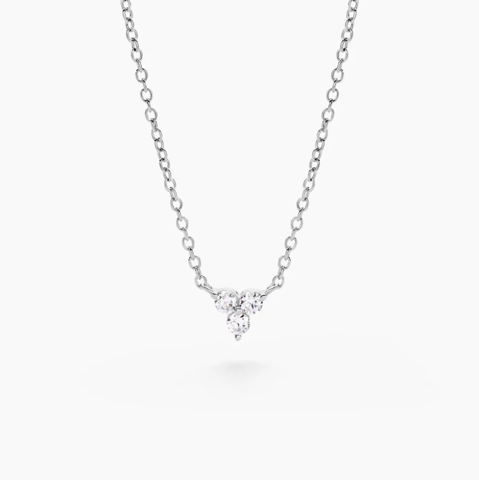 Collier Thylane Argent Blanc Oxyde De Zirconium