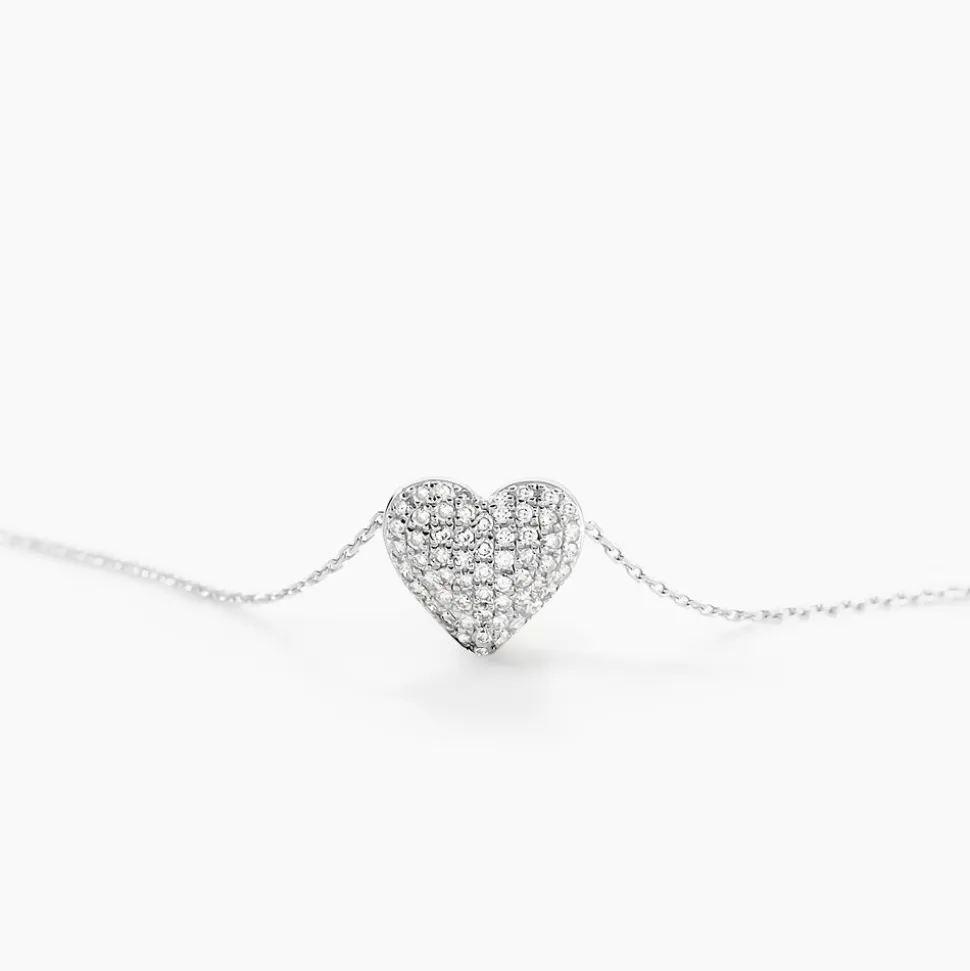 Collier Ti Amo Or Blanc Diamant