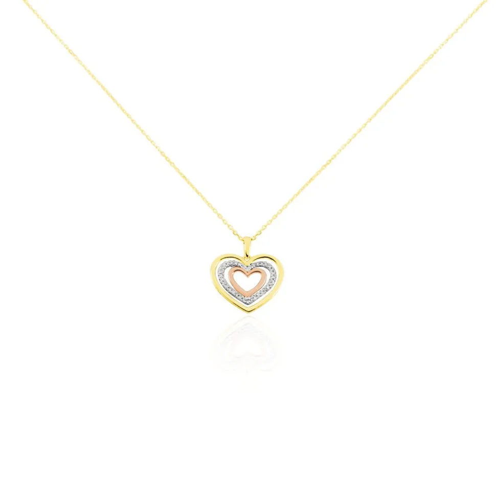Collier Titaina Or Tricolore Diamant