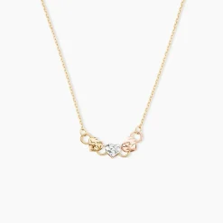 Collier Tricolore Or Jaune