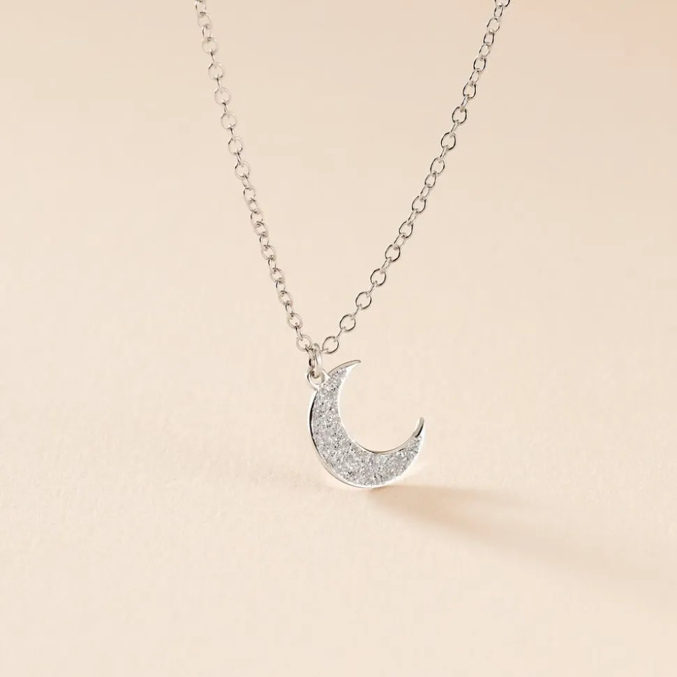 Collier Twiggy Argent Blanc
