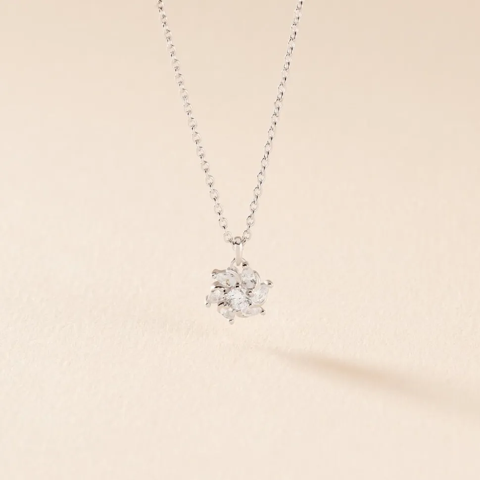 Collier Ulyssia Argent Blanc Oxyde De Zirconium