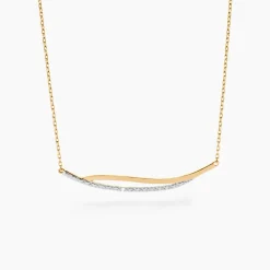 Collier Una Or Jaune Diamant