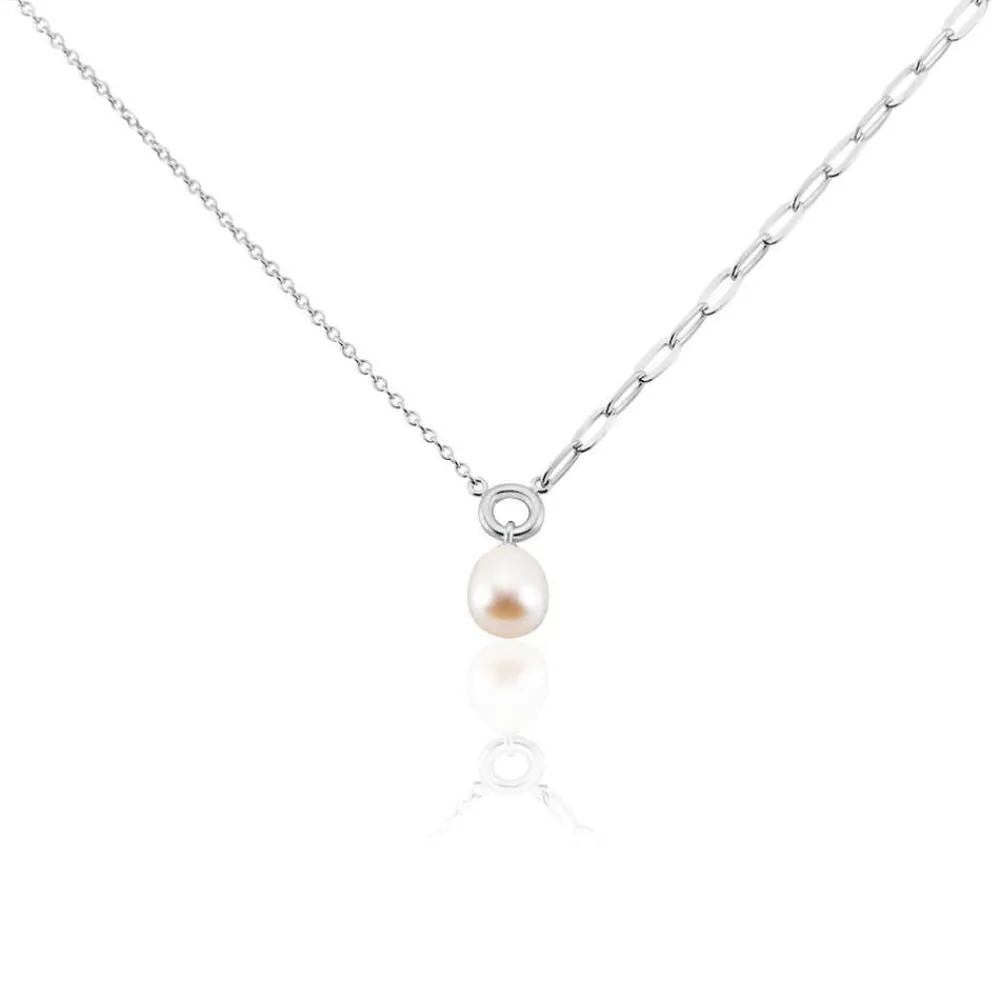 Collier Valent Argent Perle De Culture|Marc Orian Discount