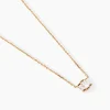 Collier Valentyne Plaque Or Jaune Oxyde De Zirconium|Marc Orian
