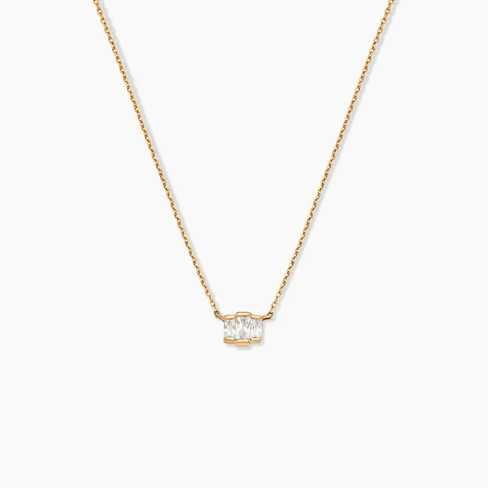 Collier Valentyne Plaque Or Jaune Oxyde De Zirconium|Marc Orian