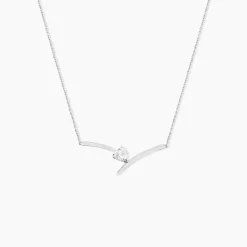 Collier Valeriana Or Blanc Oxyde De Zirconium