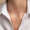 Collier Vasya Or Blanc Diamant