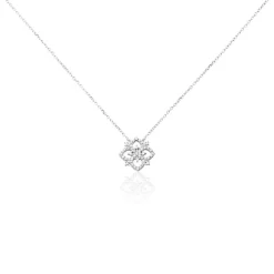 Collier Vasya Or Blanc Diamant