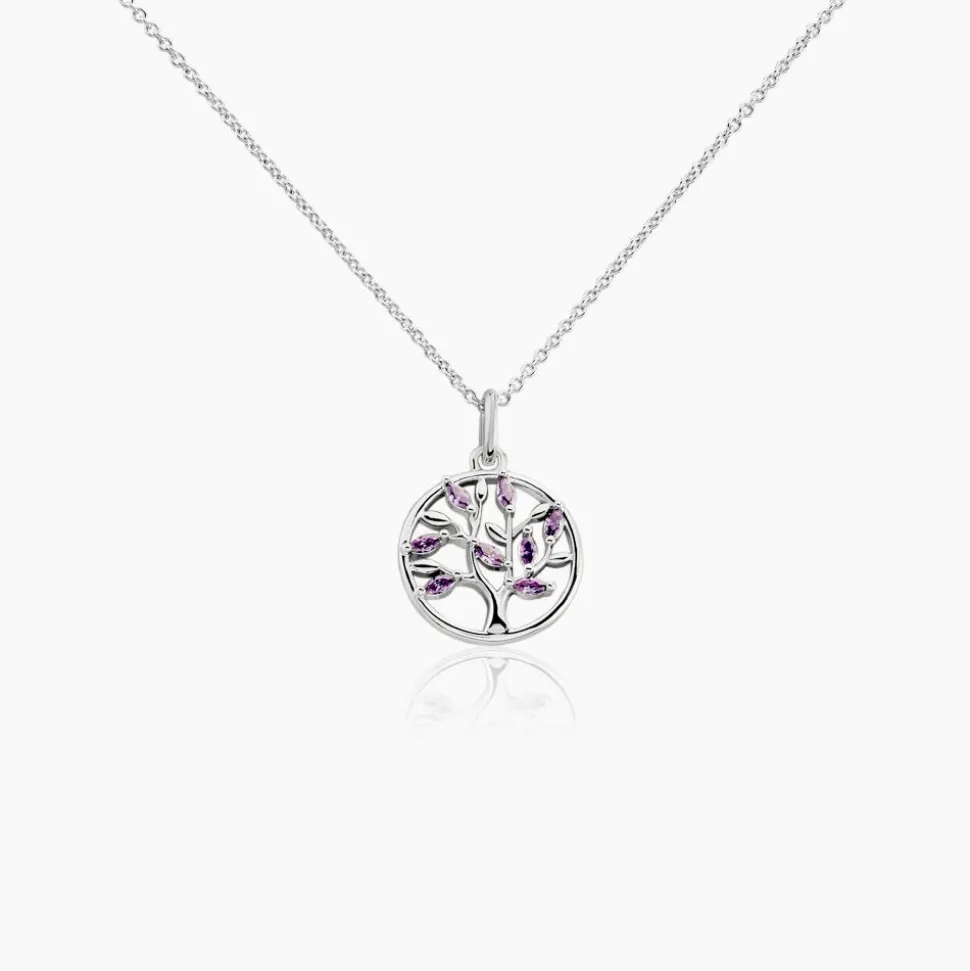Collier Venka Argent Blanc Oxyde De Zirconium