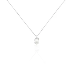 Collier Verica Or Blanc Perle De Culture Et Diamant