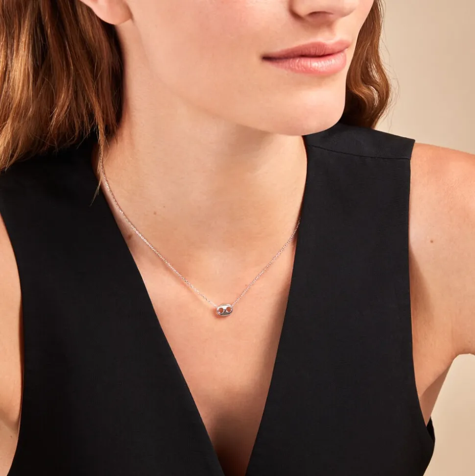 Collier Viana Argent Blanc