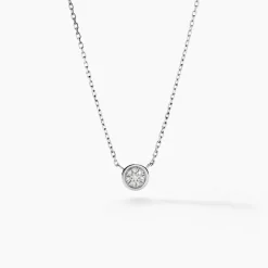 Collier Violanda Or Blanc Diamant
