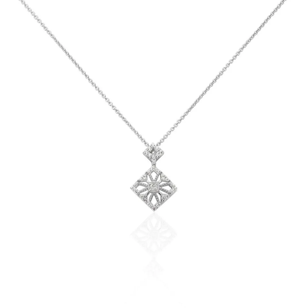 Collier Vita Argent Blanc Oxyde De Zirconium|Marc Orian